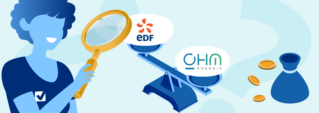 EDF ou OHM Energie : qui est moins cher ?